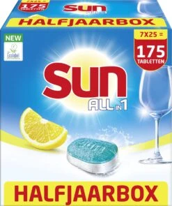 SUN® Sun All-in-1 Normaal Vaatwastabletten - 7 X 25 Tabletten - Voordeelverpakking 15 SUN® Sun All-in-1 Normaal Vaatwastabletten - 7 X 25 Tabletten - Voordeelverpakking -Huishoudelijke Artikelen Winkel 1006x1200 1