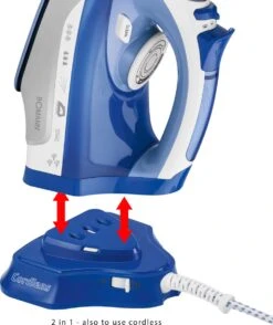 Bomann DB 6006 CB - Stoomstrijkijzer - Draadloos - 2400W - Blauw/Wit 24 Bomann DB 6006 CB - Stoomstrijkijzer - Draadloos - 2400W - Blauw/Wit -Huishoudelijke Artikelen Winkel 1008x1200