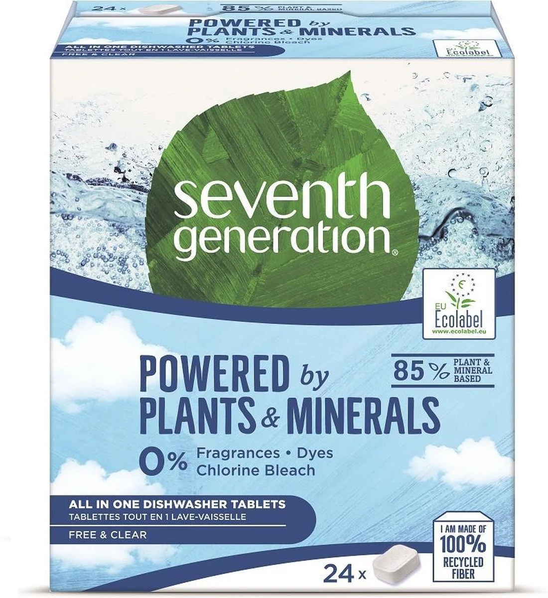 Seventh Generation – All In One Dishwasher Tablette Free & Clear 3 Seventh Generation – All In One Dishwasher Tablette Free & Clear