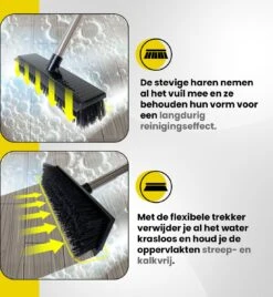 Schrobbezem Zwart Luiwagen Met Steel 120cm - Tuinbezem Straatbezem - Schoonmaak Schrobber Kunststof Harde Bezem - Schrobborstel En Schuurborstel -Huishoudelijke Artikelen Winkel 1104x1200 2