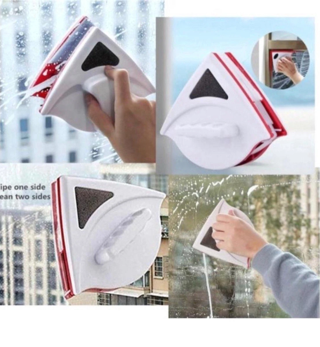 UP / Magnetische Raamwisser / Ruitenreiniger / Magnetische Glazenwasser / Glasreiniger Borstel / Ruitenwisser / Dubbele Magneet / Raamreiniger 6 UP / Magnetische Raamwisser / Ruitenreiniger / Magnetische Glazenwasser / Glasreiniger Borstel / Ruitenwisser / Dubbele Magneet / Raamreiniger - Afbeelding 5