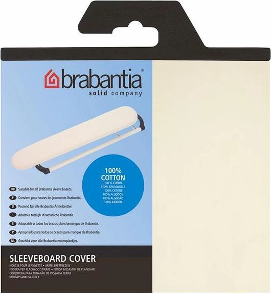Brabantia Mouwplankhoes - 60 X 10 Cm - Wit 4 Brabantia Mouwplankhoes - 60 X 10 Cm - Wit - Afbeelding 2