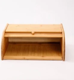 Merkloos Decopatent® Broodtrommel Met Rolluik - Bamboe Houten Brooddoos Met Schuifdeksel - Broodtrommel - Brood Bewaren En Vers Houden -Huishoudelijke Artikelen Winkel 1107x1200 2