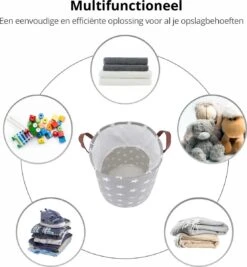 MAESON Wasmand Met Deksel - Opvouwbaar - Waterdicht - 72 L - Opbergmand Kinderkamer - Grijs 13 MAESON Wasmand Met Deksel - Opvouwbaar - Waterdicht - 72 L - Opbergmand Kinderkamer - Grijs -Huishoudelijke Artikelen Winkel 1109x1200 4