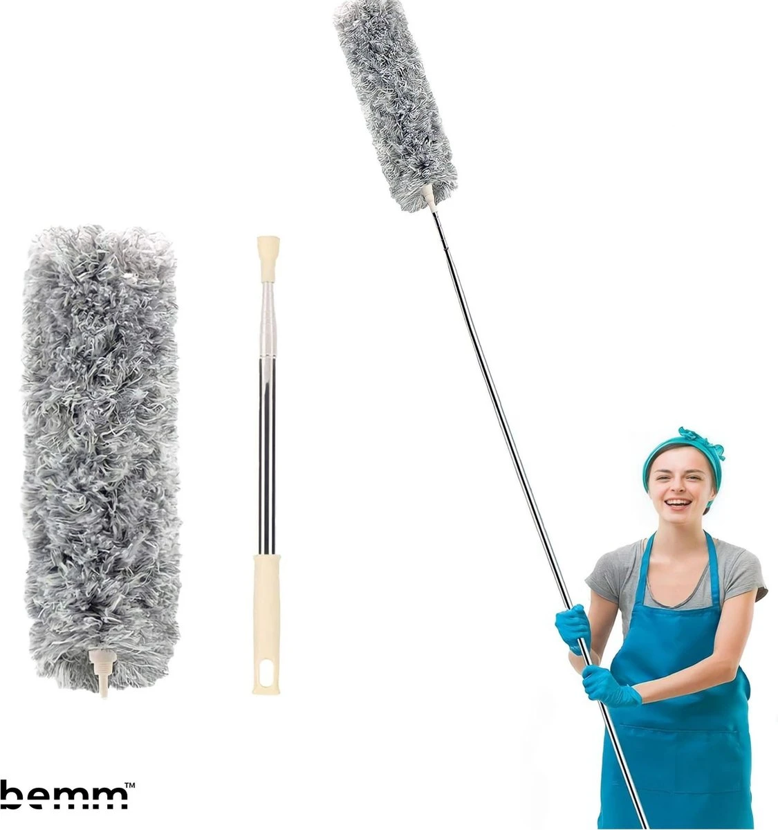 Plumeau - 280 Cm - Uitschuifbaar - Ragebol - Wasbaar - 360° - Flexibel 3 Plumeau - 280 Cm - Uitschuifbaar - Ragebol - Wasbaar - 360° - Flexibel