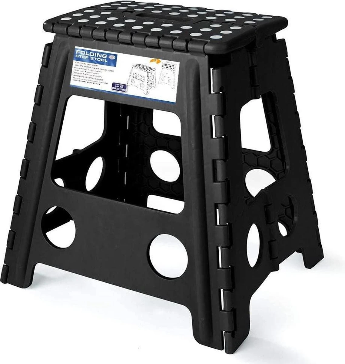 Buxibo - Kruk - Krukje - Keukentrap - Keukentrapje - Opvouwbaar Trapje - Keuken/Badkamer/Schuur Trapje - 29 X 24 X 40cm 3 Buxibo - Kruk - Krukje - Keukentrap - Keukentrapje - Opvouwbaar Trapje - Keuken/Badkamer/Schuur Trapje - 29 X 24 X 40cm