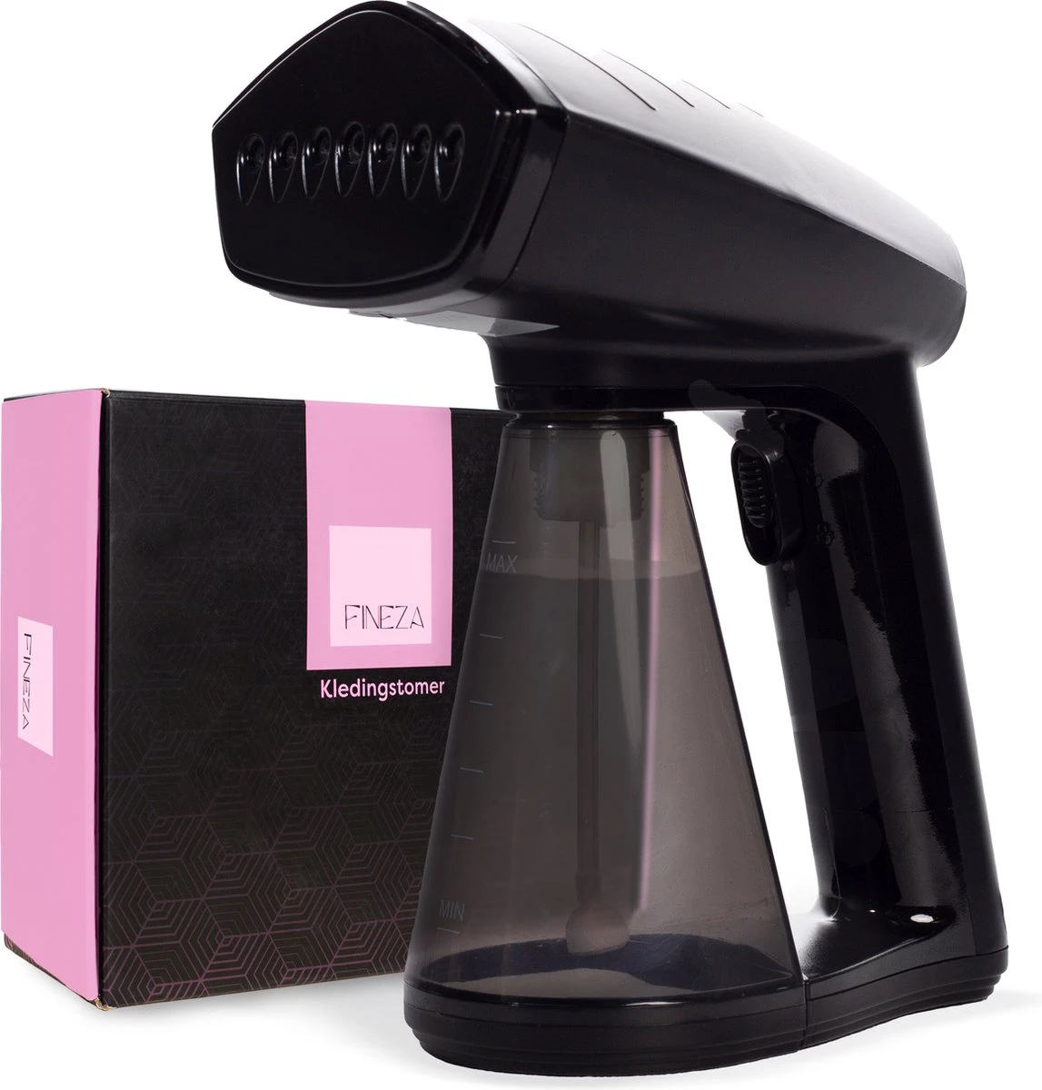 Fineza Kledingstomer – Handstomer – Stoomreiniger – Stoomapparaat Kleding - Stomer Kleding – Incl. Opzetborstel - Zwart 3 Fineza Kledingstomer – Handstomer – Stoomreiniger – Stoomapparaat Kleding - Stomer Kleding – Incl. Opzetborstel - Zwart