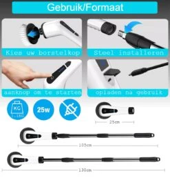 Merkloos Scrubclean Elektrische Schoonmaakborstel-7 In 1 Schrobber Met Steel-2 Standen Poetsmachine-max 130cm-badkamer/keuken/auto +gratis Houder 15 Merkloos Scrubclean Elektrische Schoonmaakborstel-7 In 1 Schrobber Met Steel-2 Standen Poetsmachine-max 130cm-badkamer/keuken/auto +gratis Houder -Huishoudelijke Artikelen Winkel 1150x1200 2