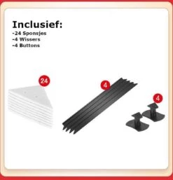 Merkloos Magnetische Raamwisser - Ruitenreiniger - Inclusief 24 Sponsjes + 4 Wissers + 4 Buttons -Huishoudelijke Artikelen Winkel 1153x1200 1