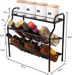 Zindoo Kruidenrek Zwart 3-laags Staand - Specerijen Rek - Kruiden Rek - Duurzaam RVS - Anti Slip Onderzijde - Specerijenstandaard – Keukenorganizer - Spice Rack - Kitchen Rack - Spice Organizer Keukenaccessoire - ZIN-SR05 12 Zindoo Kruidenrek Zwart 3-laags Staand - Specerijen Rek - Kruiden Rek - Duurzaam RVS - Anti Slip Onderzijde - Specerijenstandaard – Keukenorganizer - Spice Rack - Kitchen Rack - Spice Organizer Keukenaccessoire - ZIN-SR05 -Huishoudelijke Artikelen Winkel 1154x1200 1