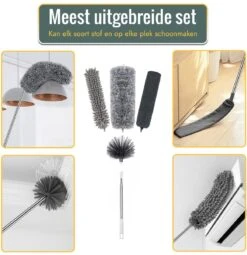Livv Goods Telescopische Plumeau Set Met Telescoopsteel - 5 In 1 - Tot 250 Cm Uitschuifbaar - Duster - Stoffer 11 Livv Goods Telescopische Plumeau Set Met Telescoopsteel - 5 In 1 - Tot 250 Cm Uitschuifbaar - Duster - Stoffer -Huishoudelijke Artikelen Winkel 1163x1200 2