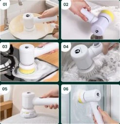 Apeiron Elektrische Schoonmaakborstel - Poetsmachine - Poliermachine - Schrobborstel - Handborstel - Werkborstel - Schrobber - Boorborstel - Wasborstel - Schoonmaakmiddelen - Reinigingsborstel - 3 Opzetstukken 21 Apeiron Elektrische Schoonmaakborstel - Poetsmachine - Poliermachine - Schrobborstel - Handborstel - Werkborstel - Schrobber - Boorborstel - Wasborstel - Schoonmaakmiddelen - Reinigingsborstel - 3 Opzetstukken -Huishoudelijke Artikelen Winkel 1164x1200 5