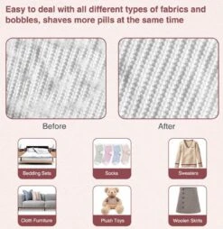 IBright Elektrische Pluizenverwijderaar - Ontpluizer - Draadloos - Oplaadbaar Met USB - Lichtgewicht - Incl. 2 Extra Opzetstukken - Wit 14 IBright Elektrische Pluizenverwijderaar - Ontpluizer - Draadloos - Oplaadbaar Met USB - Lichtgewicht - Incl. 2 Extra Opzetstukken - Wit -Huishoudelijke Artikelen Winkel 1165x1200 2