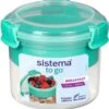 Sistema To Go Ontbijtkom Met Compartiment - 530ml - Groen -Huishoudelijke Artikelen Winkel 1166x1200