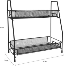 QUVIO Kruidenrekken Staal - Kruidenrek Staand - Kruidenrekken Zwart - Opbergrek - Opbergrekken Breedte Van 25 Tot 50 Cm - Opbergrek Zwart - Keukenrek - Keukenrek Staand 2 Laags - Zwart - Metaal 11 QUVIO Kruidenrekken Staal - Kruidenrek Staand - Kruidenrekken Zwart - Opbergrek - Opbergrekken Breedte Van 25 Tot 50 Cm - Opbergrek Zwart - Keukenrek - Keukenrek Staand 2 Laags - Zwart - Metaal -Huishoudelijke Artikelen Winkel 1167x1200