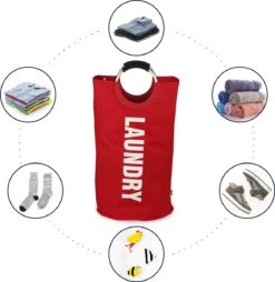 Wonair® Wasmand – Waszak – Wassorteerder - Opvouwbaar – Rood – 81L 12 Wonair® Wasmand – Waszak – Wassorteerder - Opvouwbaar – Rood – 81L -Huishoudelijke Artikelen Winkel 1169x1200 4