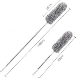 7Style Collection - Microvezel Plumeau Met Uitschuifbare Telescoopsteel Tot 280 CM - Ragebol RVS -Huishoudelijke Artikelen Winkel 1171x1200 5