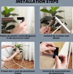 Wasmand 3 Vakken 90L - Opvouwbare Wassorteerder Met NL Opdruk - Aluminium Frame - -Huishoudelijke Artikelen Winkel 1182x1200 4