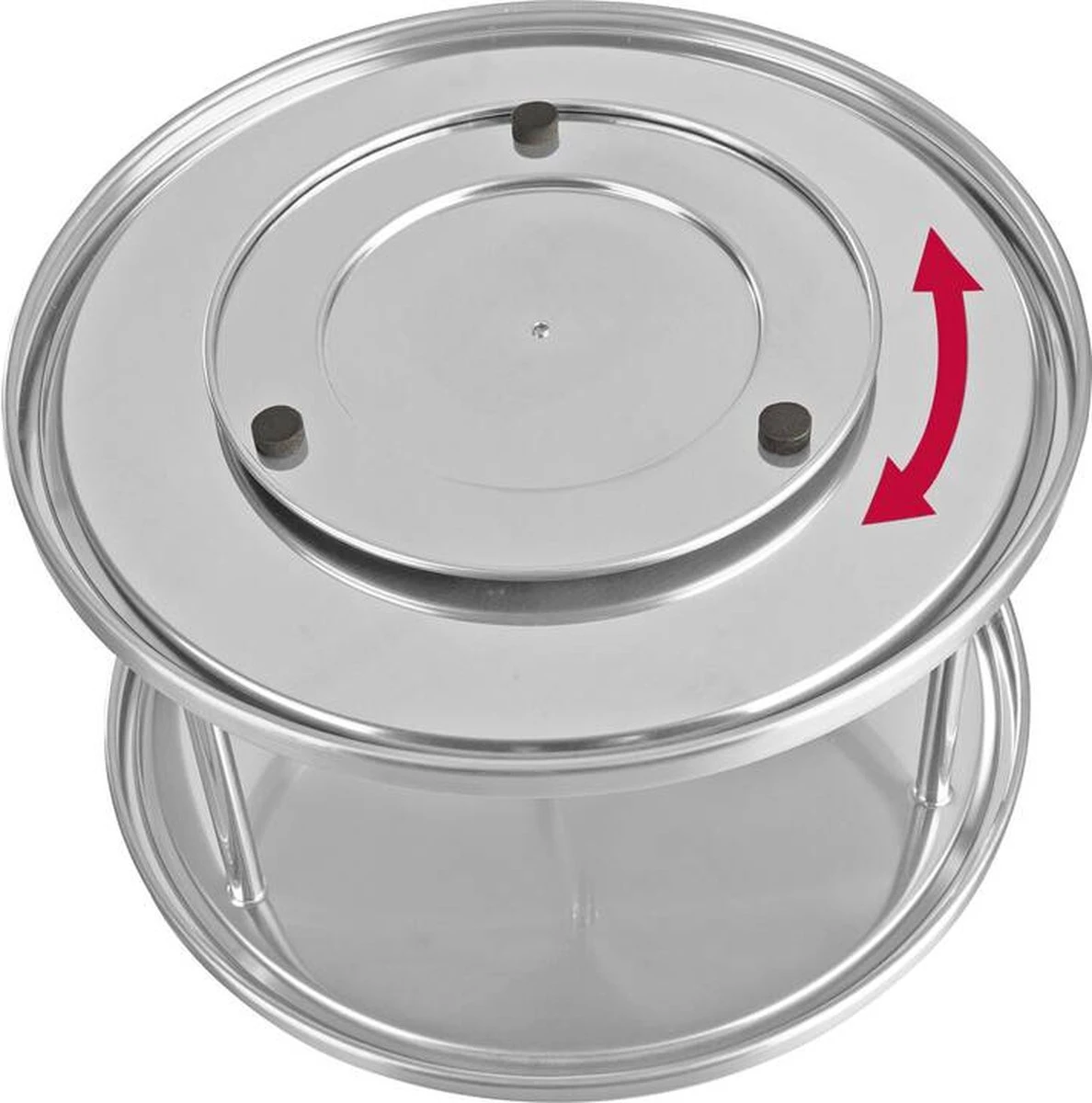 Genialo Kastje Rondel Duo - RVS - 26,5 X 15 Cm 4 Genialo Kastje Rondel Duo - RVS - 26,5 X 15 Cm - Afbeelding 2