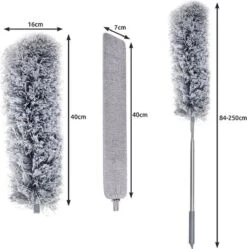 Eleganca Telescopische Plumeau Met Telescoopsteel Met 2 Koppen - 84 Tot 250 Cm - Uitschuifbaar - Ragebol - Stoffer - Lichtgewicht 10 Eleganca Telescopische Plumeau Met Telescoopsteel Met 2 Koppen - 84 Tot 250 Cm - Uitschuifbaar - Ragebol - Stoffer - Lichtgewicht -Huishoudelijke Artikelen Winkel 1190x1200 11