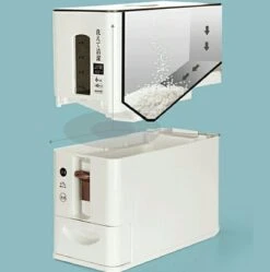 Merkloos TDR-Japans Rijst/Granen Container/Dispenser/ Opbergdoos - 6KG Inhoud - Wit 21 Merkloos TDR-Japans Rijst/Granen Container/Dispenser/ Opbergdoos - 6KG Inhoud - Wit -Huishoudelijke Artikelen Winkel 1191x1200 4