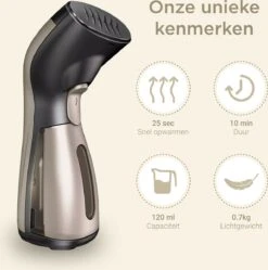 Luxe Kledingstomer - Handstomer - Handstoomreiniger - Stoomstrijkijzer - Stomer Kleding - Voor Op Reis - Goud 13 Luxe Kledingstomer - Handstomer - Handstoomreiniger - Stoomstrijkijzer - Stomer Kleding - Voor Op Reis - Goud -Huishoudelijke Artikelen Winkel 1192x1200 9