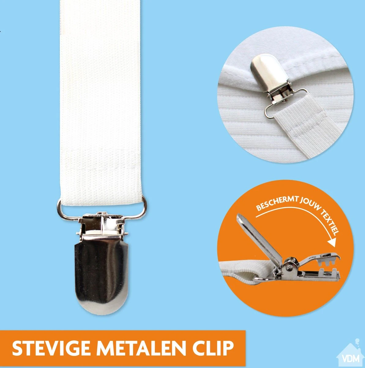 LaundrySpecialist Universele Lakenspanners - Set Van 4 Stuks - Multifunctioneel - Overtrekspanners Voor Jouw Strijkplankhoes 8 LaundrySpecialist Universele Lakenspanners - Set Van 4 Stuks - Multifunctioneel - Overtrekspanners Voor Jouw Strijkplankhoes - Afbeelding 6