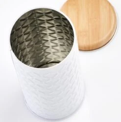 2x Bewaar/voorraad Blikken Koffiepads Wit 18 X 7,5 Cm 1 Liter -Huishoudelijke Artikelen Winkel 1195x1200 4