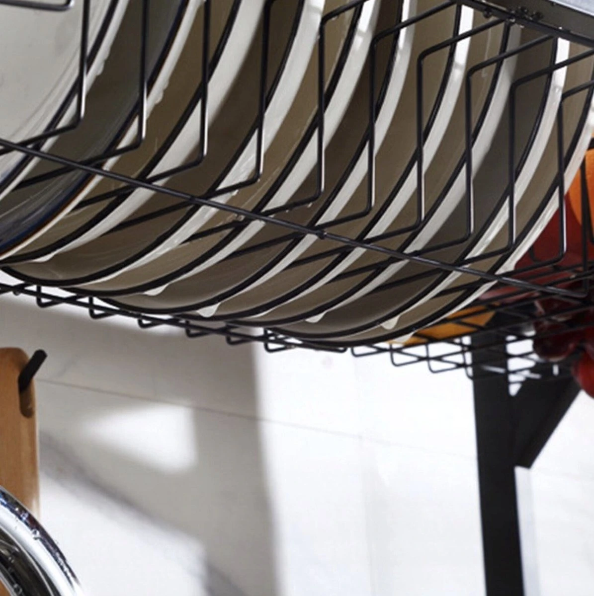 Afdruiprek Droger Zwart Voor Bestek Boven De Gootsteen 65 Cm X 29 Cm X 52 Cm 6 Afdruiprek Droger Zwart Voor Bestek Boven De Gootsteen 65 Cm X 29 Cm X 52 Cm - Afbeelding 4