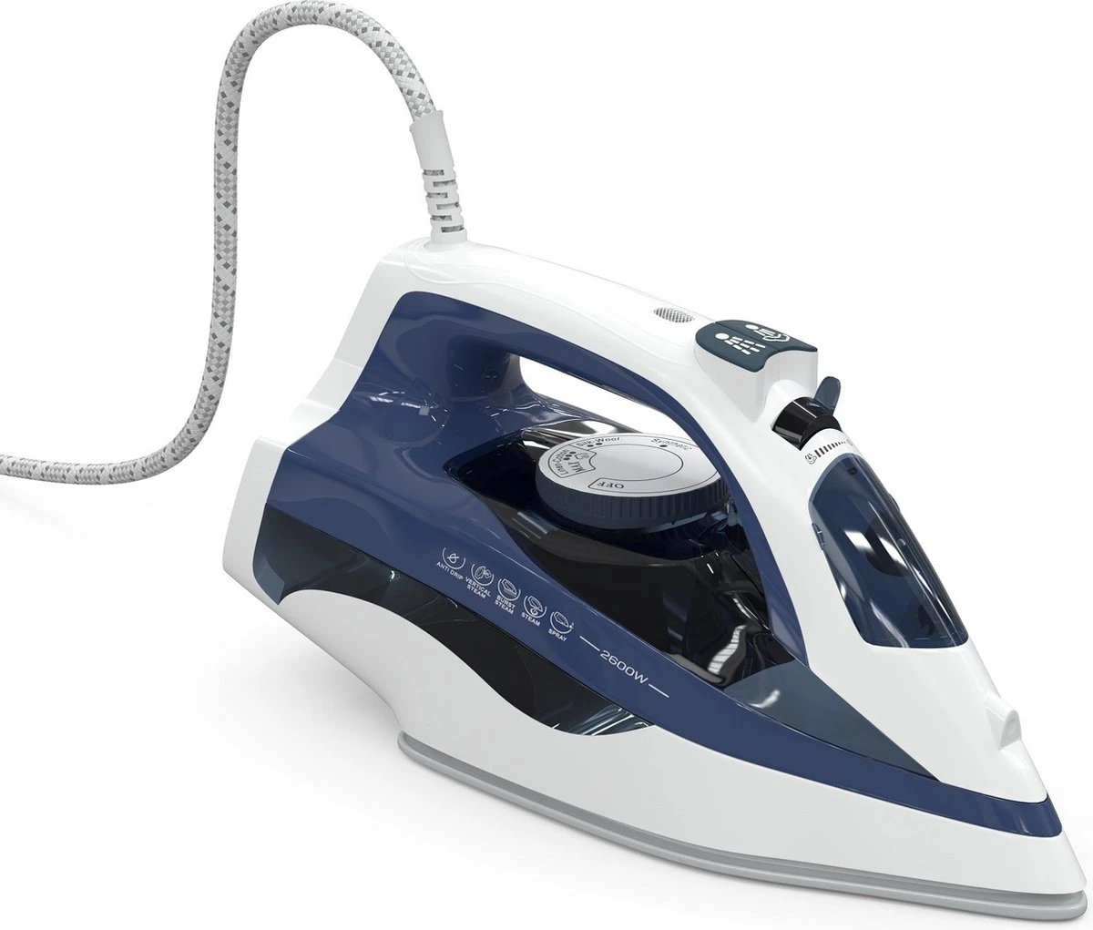 Tesla IR301BL - Stoomstrijkijzer - 2600Watt - 400ML Watercapaciteit - Blauw / Wit 7 Tesla IR301BL - Stoomstrijkijzer - 2600Watt - 400ML Watercapaciteit - Blauw / Wit - Afbeelding 5