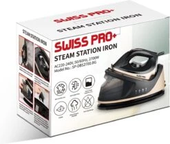 Swiss Pro+ -Stoomstrijkijzer Met Stoomgenerator - Iron - Keramische Zoolplaat - 2700W - Black/Gold - PefectCare Performer -Huishoudelijke Artikelen Winkel 1200x1022 3