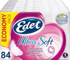 Edet Ultra Soft 4-laags Wc Papier - 84 Rollen