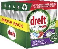 Dreft Platinum Plus All In One Machine Clean - Vaatwastabletten - 80 Tabletten -Huishoudelijke Artikelen Winkel 1200x1027 2