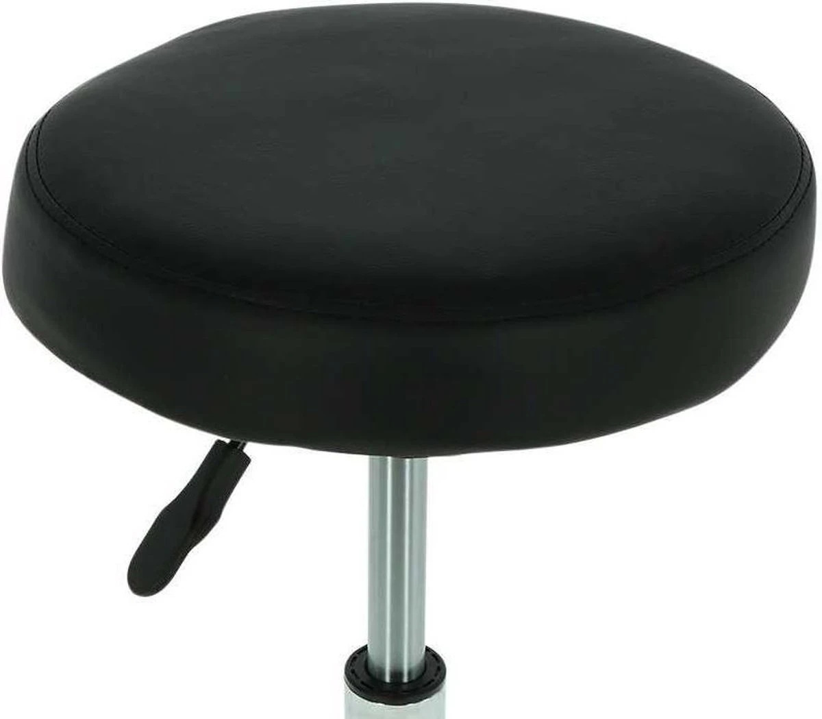 Alora Tabouret Op Wielen - Zadelkruk - Zwart - Kruk – Kapperskruk - Draaikruk - Werkkruk - Verstelbaar 4 Alora Tabouret Op Wielen - Zadelkruk - Zwart - Kruk – Kapperskruk - Draaikruk - Werkkruk - Verstelbaar - Afbeelding 2