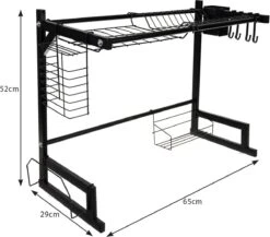 Afdruiprek Droger Zwart Voor Bestek Boven De Gootsteen 65 Cm X 29 Cm X 52 Cm 18 Afdruiprek Droger Zwart Voor Bestek Boven De Gootsteen 65 Cm X 29 Cm X 52 Cm -Huishoudelijke Artikelen Winkel 1200x1052