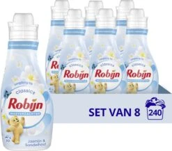 Robijn Jasmijn & Sandelhout Wasverzachter - 8 X 30 Wasbeurten- Voordeelverpakking 26 Robijn Jasmijn & Sandelhout Wasverzachter - 8 X 30 Wasbeurten- Voordeelverpakking -Huishoudelijke Artikelen Winkel 1200x1053