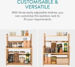 Navaris Keukenrek Met 3 Planken - Verstelbaar Kruidenrek Van Bamboe - Staand - Stevige Constructie - Natuurlijk Bamboehout - Waterafstotend 17 Navaris Keukenrek Met 3 Planken - Verstelbaar Kruidenrek Van Bamboe - Staand - Stevige Constructie - Natuurlijk Bamboehout - Waterafstotend -Huishoudelijke Artikelen Winkel 1200x1068 1