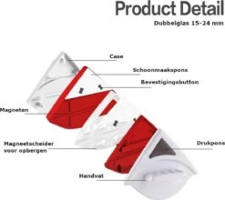 Merkloos Magnetische Raamwisser - Ruitenreiniger - Inclusief 24 Sponsjes + 4 Wissers + 4 Buttons -Huishoudelijke Artikelen Winkel 1200x1069 2