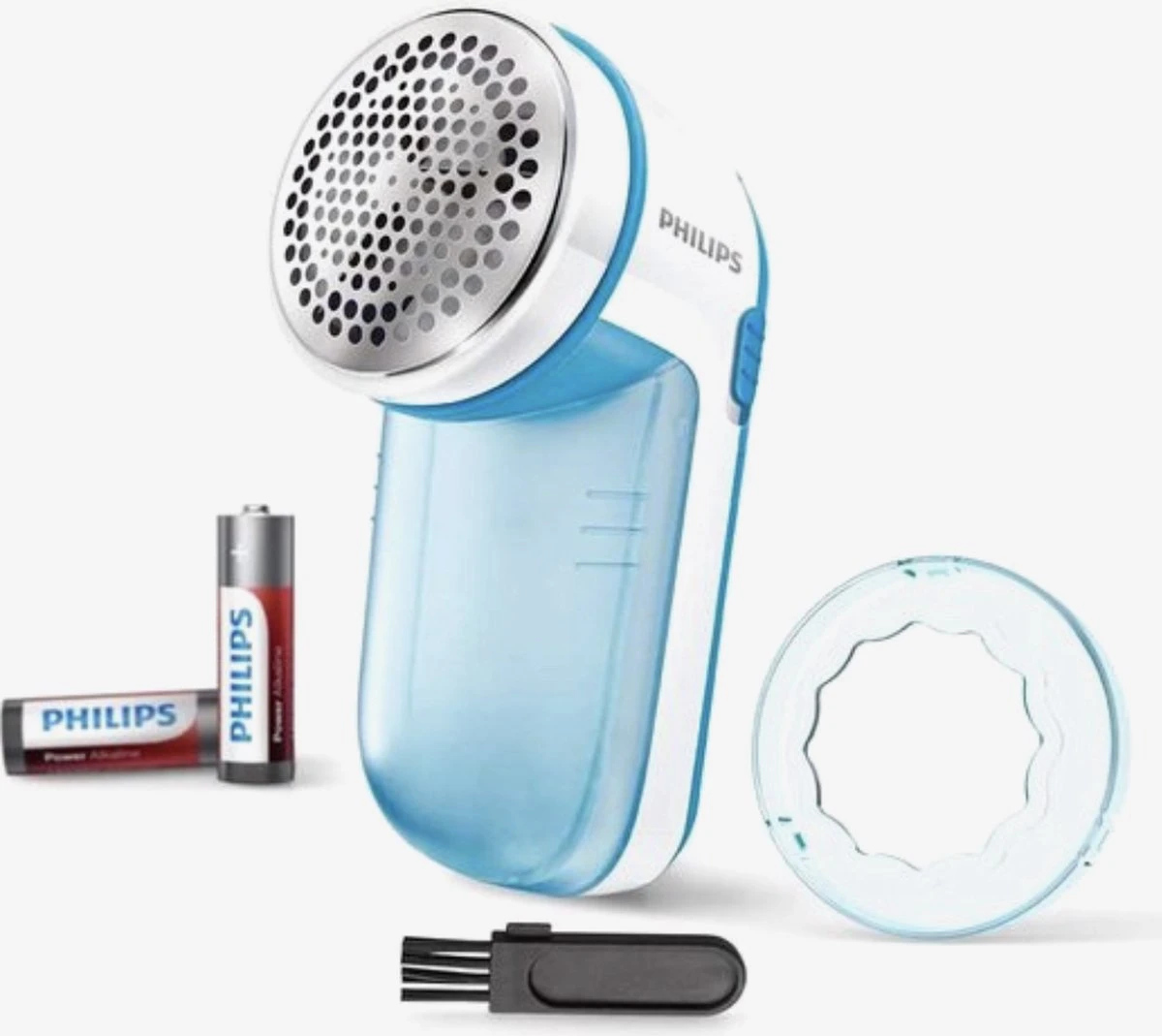 Philips - Ontpiller - Pluizenverwijderaar - Ontpluizer - Pluizenondeuse - Op Batterijen - GC026 - Blauw 4 Philips - Ontpiller - Pluizenverwijderaar - Ontpluizer - Pluizenondeuse - Op Batterijen - GC026 - Blauw - Afbeelding 2