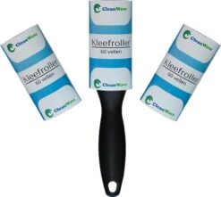 ®CleanWave Kleefroller 180 Zeer Klevende Vellen – Kledingroller Met 1 Stevige Handgreep - 3 Rollen - Extra Klevend - Pluizenroller - Pluizenverwijderaar -Huishoudelijke Artikelen Winkel 1200x1075 5