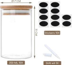 Quality Needz - Voorraadbussen - 250 ML - Glazen Potjes Met Deksel - Kruidenpotjes - 10 Delige Set - BPA-vrij - Gratis Pen & Herschrijfbare Stickers 13 Quality Needz - Voorraadbussen - 250 ML - Glazen Potjes Met Deksel - Kruidenpotjes - 10 Delige Set - BPA-vrij - Gratis Pen & Herschrijfbare Stickers -Huishoudelijke Artikelen Winkel 1200x1078 1
