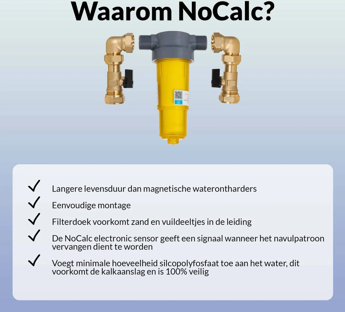 NoCalc CombiCompact PRO Starter Set - Incl. Sensor En Patroon - Waterontharder - Waterontkalker 4 NoCalc CombiCompact PRO Starter Set - Incl. Sensor En Patroon - Waterontharder - Waterontkalker - Afbeelding 2