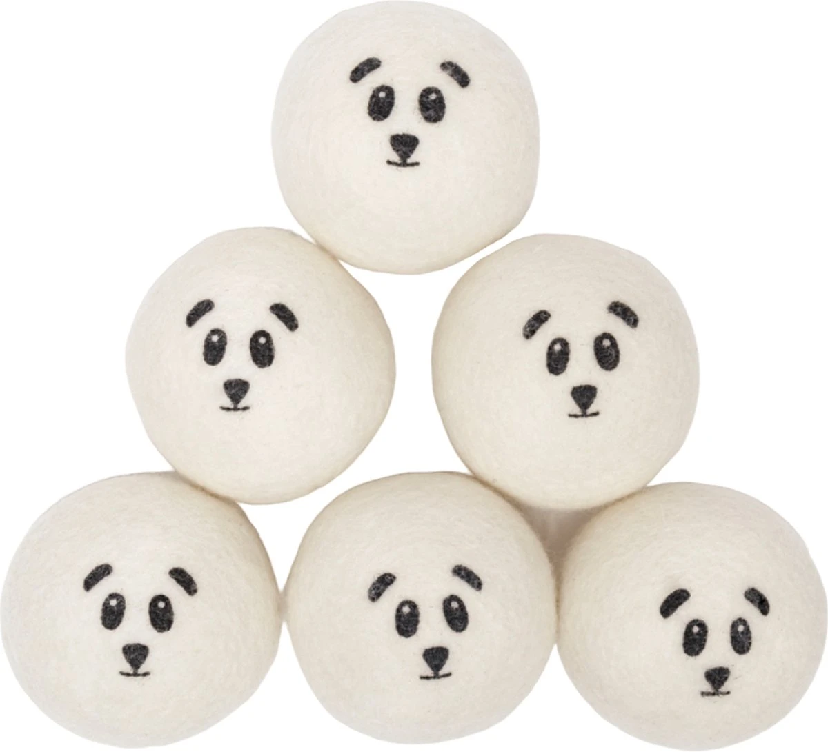 Miki's Goods® XL Wollen Drogerballen 6 Stuks - Panda Wasballen - Duurzaam - Wasbol - 100% Nieuw-Zeelandse Schapenwol - Wasbollen - Herbruikbaar- Droogballen - Snellere Droogtijd - Zuigt Dierenharen Op 4 Miki's Goods® XL Wollen Drogerballen 6 Stuks - Panda Wasballen - Duurzaam - Wasbol - 100% Nieuw-Zeelandse Schapenwol - Wasbollen - Herbruikbaar- Droogballen - Snellere Droogtijd - Zuigt Dierenharen Op - Afbeelding 2