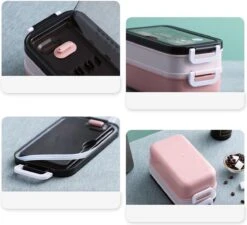 Lunchbox - Meal Prep Bakjes - Lunch Box Met Deksel - Meal Prep – Bento Box - Lunchtrommel Met Bestek Blauw -Huishoudelijke Artikelen Winkel 1200x1091 1