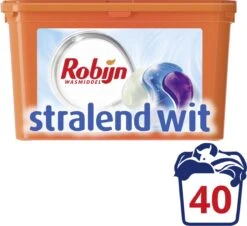 Robijn Stralend Wit 3 In 1 Wascapsules Speciaal Voor De Witte Was - 40 Wasbeurten Kwartaalbox -Huishoudelijke Artikelen Winkel 1200x1098
