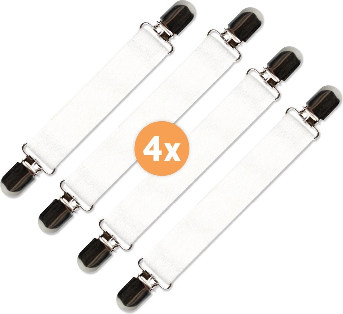 LaundrySpecialist Universele Lakenspanners - Set Van 4 Stuks - Multifunctioneel - Overtrekspanners Voor Jouw Strijkplankhoes 3 LaundrySpecialist Universele Lakenspanners - Set Van 4 Stuks - Multifunctioneel - Overtrekspanners Voor Jouw Strijkplankhoes