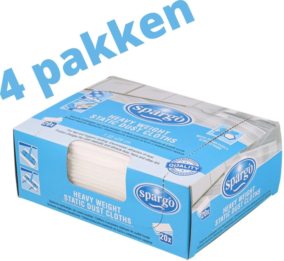 Vloerdoekjes (4 Pakken) - Statische Stofdoekjes Van Zware Kwaliteit - Droog Doekjes - Schoonmaak - Doekjes - Doeken - Badkamer Reinigen - NAKIRA 3 Vloerdoekjes (4 Pakken) - Statische Stofdoekjes Van Zware Kwaliteit - Droog Doekjes - Schoonmaak - Doekjes - Doeken - Badkamer Reinigen - NAKIRA