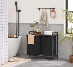 Merkloos Wasmand Met 2 Vakken, Grote Wassorteerder Met Uitschuifbare Waszakken, Bruin En Zwart 13 Merkloos Wasmand Met 2 Vakken, Grote Wassorteerder Met Uitschuifbare Waszakken, Bruin En Zwart -Huishoudelijke Artikelen Winkel 1200x1107 7