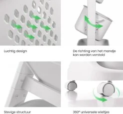 Life’s Green® - Wasmand - Wasmand 3 Vakken - Wassorteerder - Ophangbaar -Huishoudelijke Artikelen Winkel 1200x1111 2