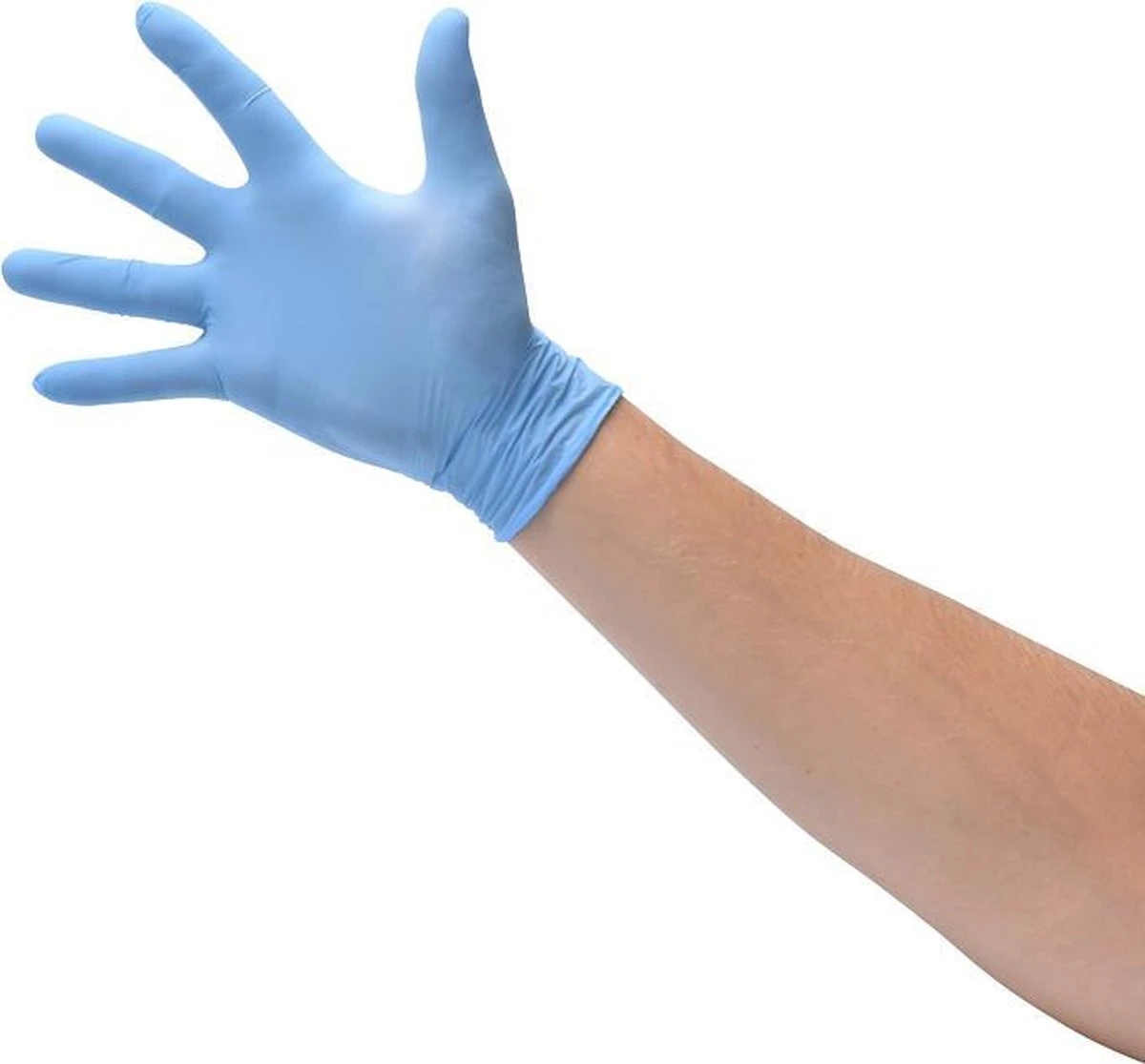 100x Nitril (Nitrile) Wegwerp Handschoenen - Blauw - Latex Vrij - Ongepoederd - Maat L 5 100x Nitril (Nitrile) Wegwerp Handschoenen - Blauw - Latex Vrij - Ongepoederd - Maat L - Afbeelding 3